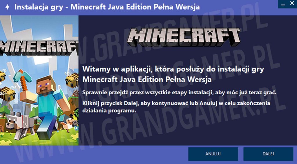 Minecraft Java Edition Download Screen 1